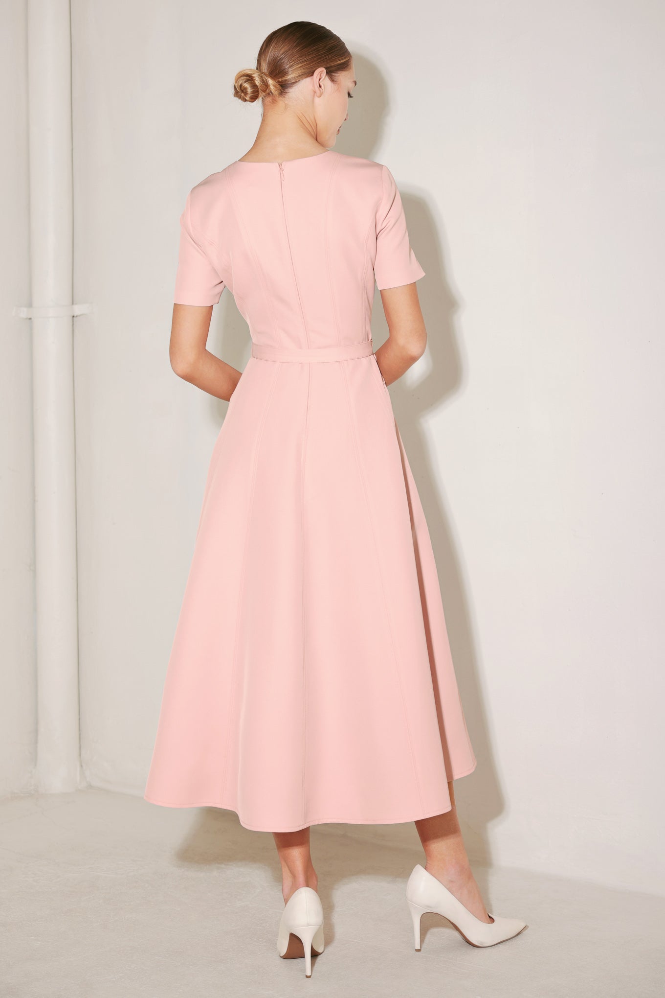 SPRING ICON WOVEN MIDI DRESS