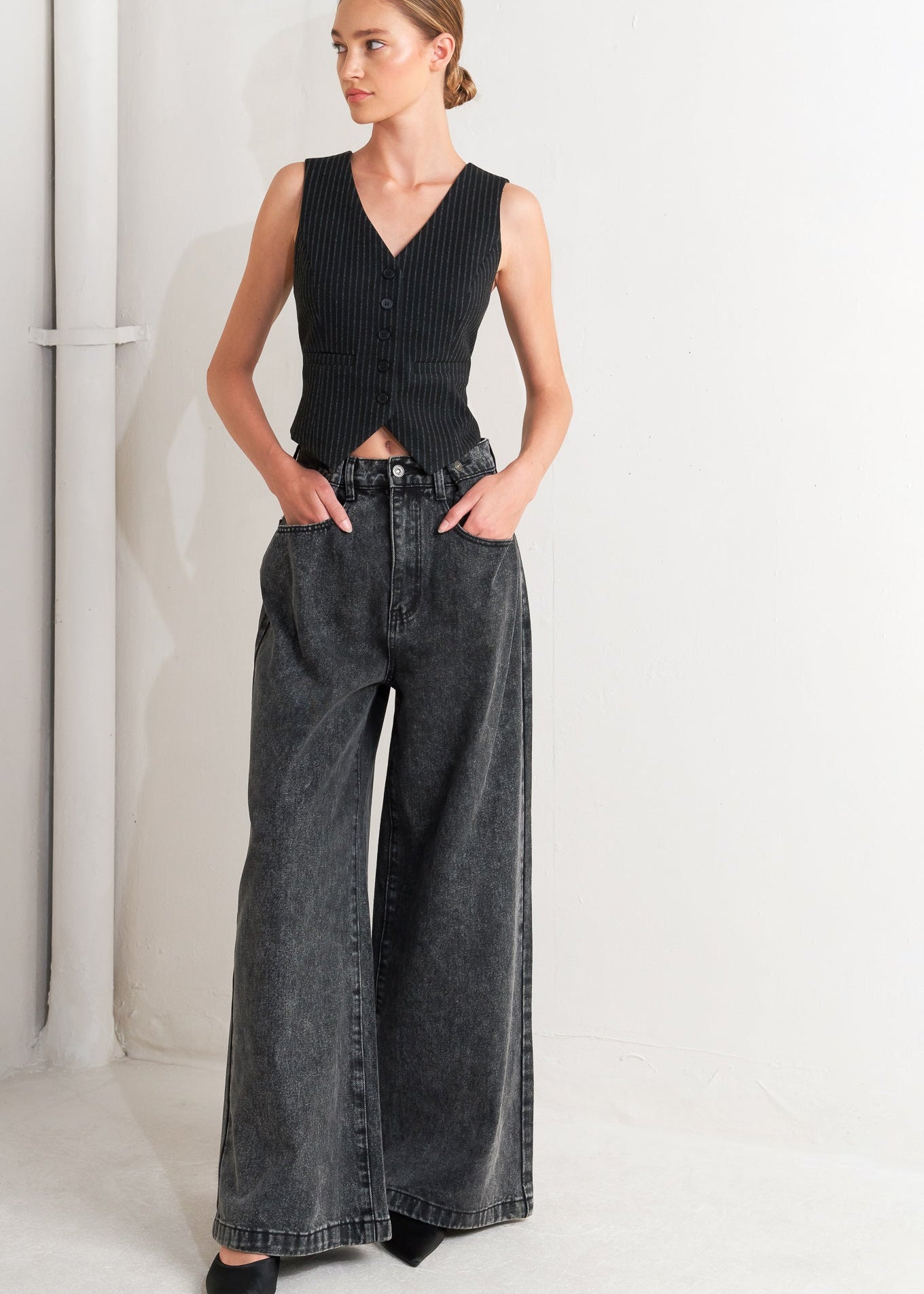 TAKE MY WORD DENIM PANTS