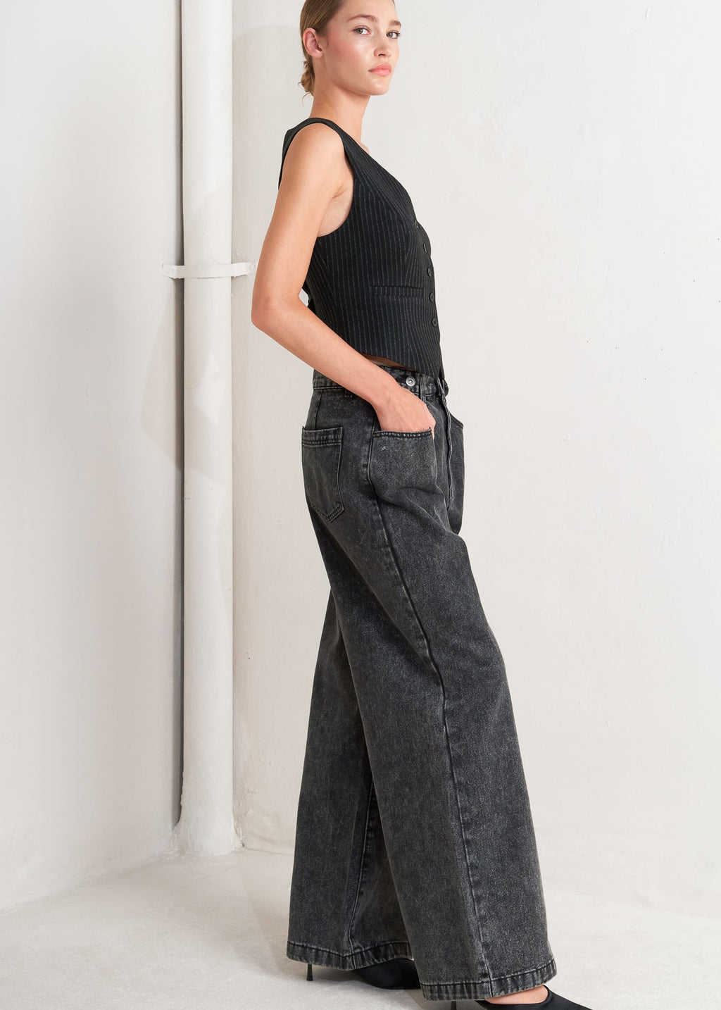 TAKE MY WORD DENIM PANTS