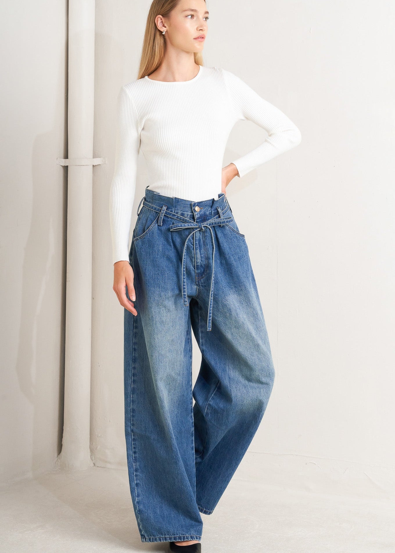EVERYDAY CINCH DENIM PANTS