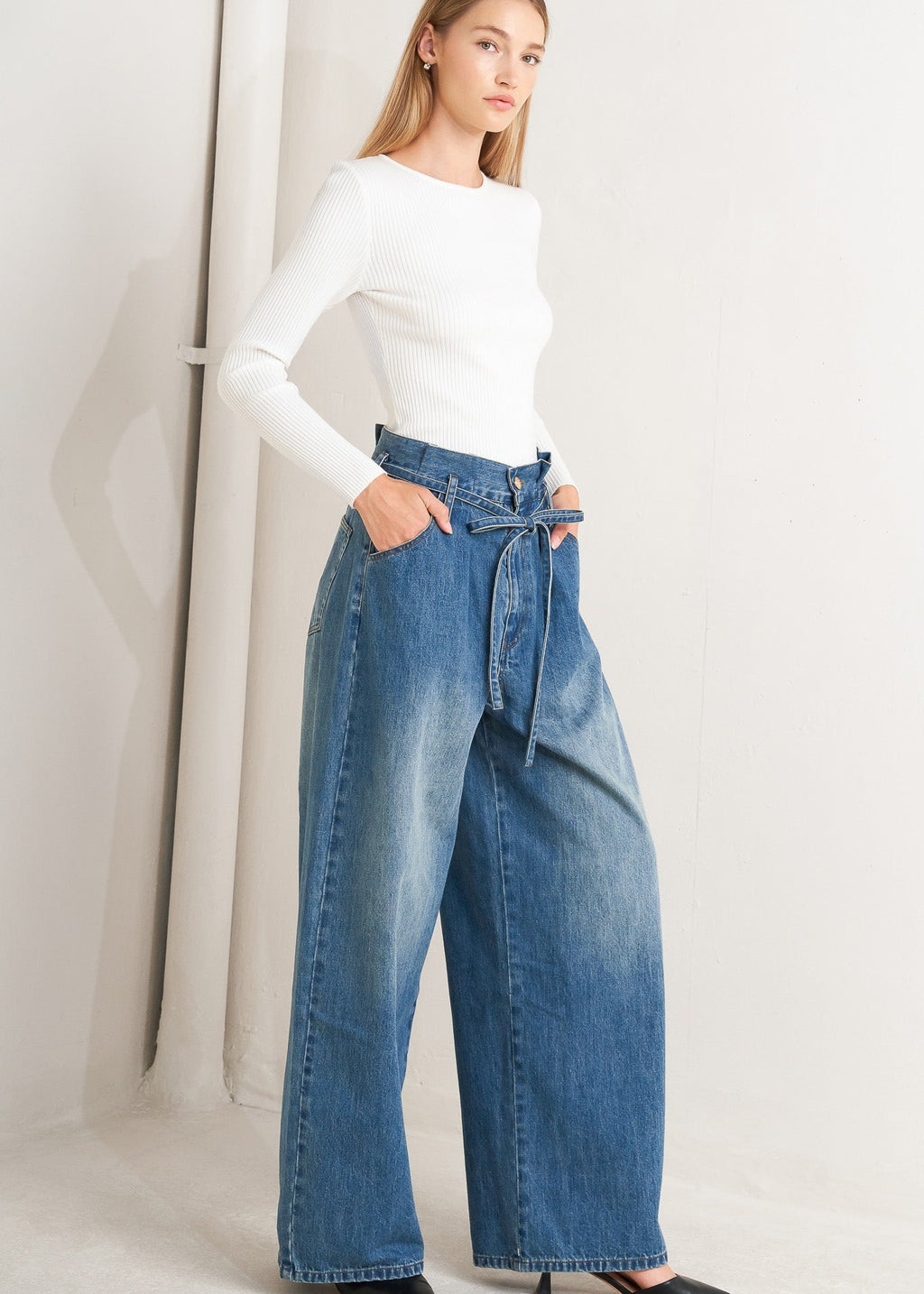 EVERYDAY CINCH DENIM PANTS
