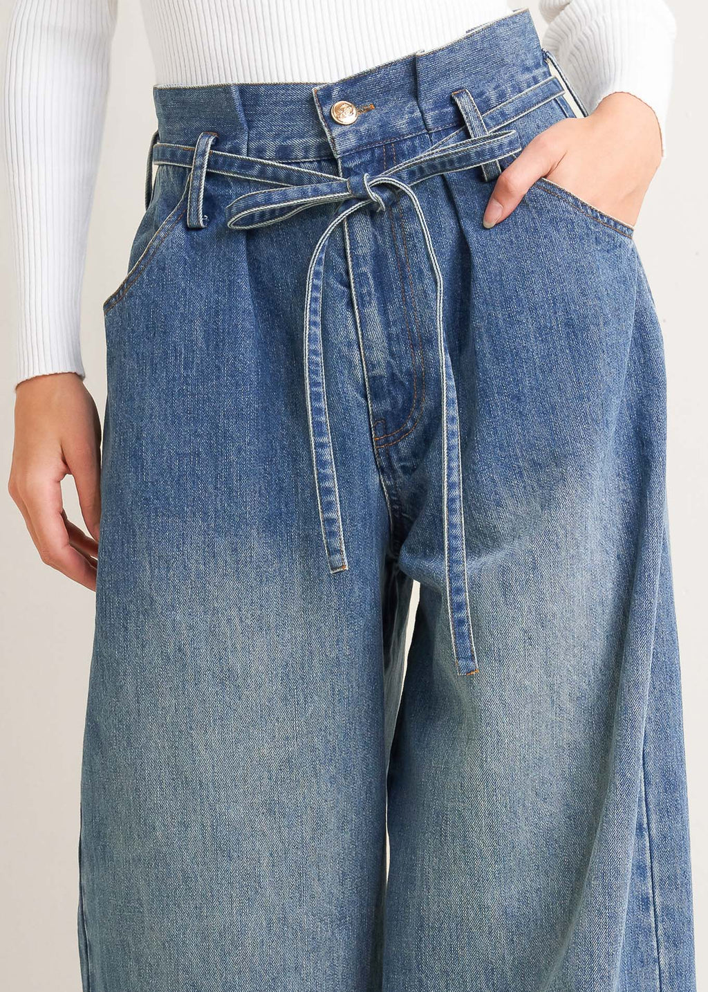 EVERYDAY CINCH DENIM PANTS