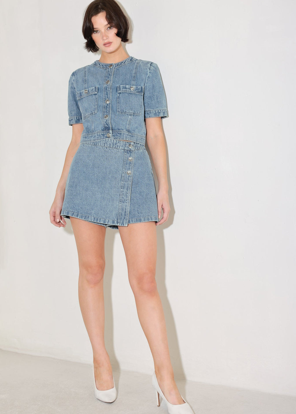 STREET MUSE DENIM SKORT