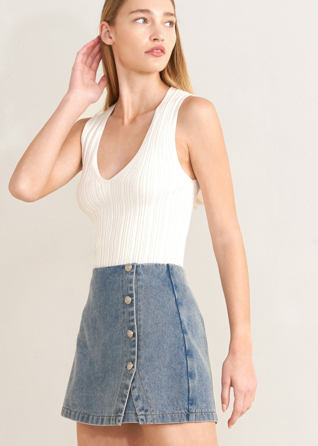 SANTA MONICA DENIM SKORT
