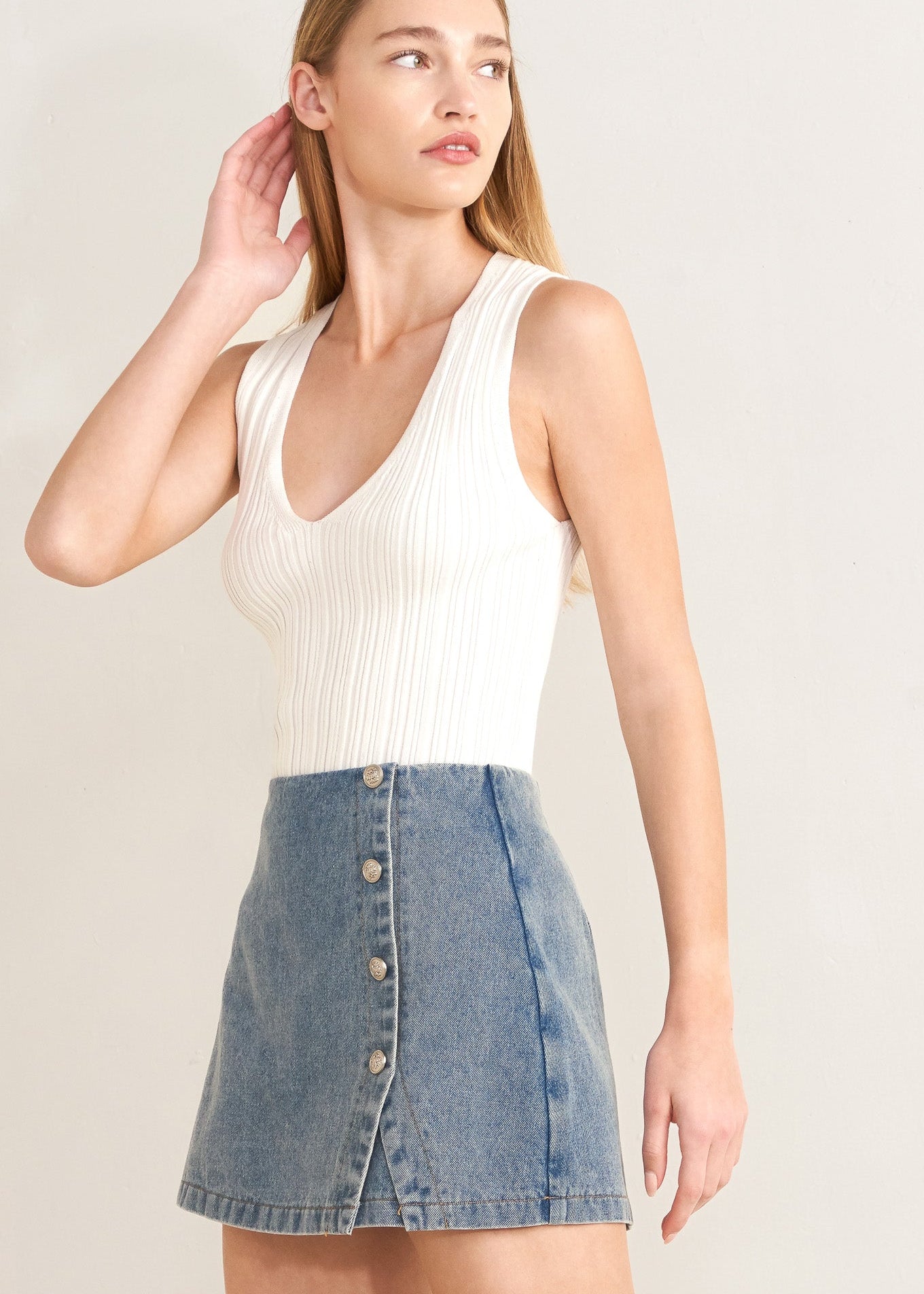 SANTA MONICA DENIM SKORT