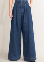THE RAYNA WIDE LEG DENIM PANTS