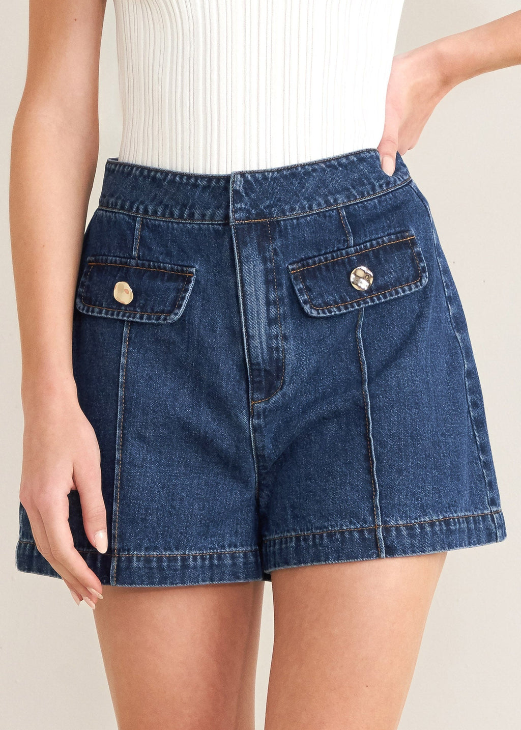 THE MAREN DENIM SHORT