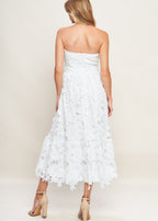 VALMERE LACE MIDI DRESS