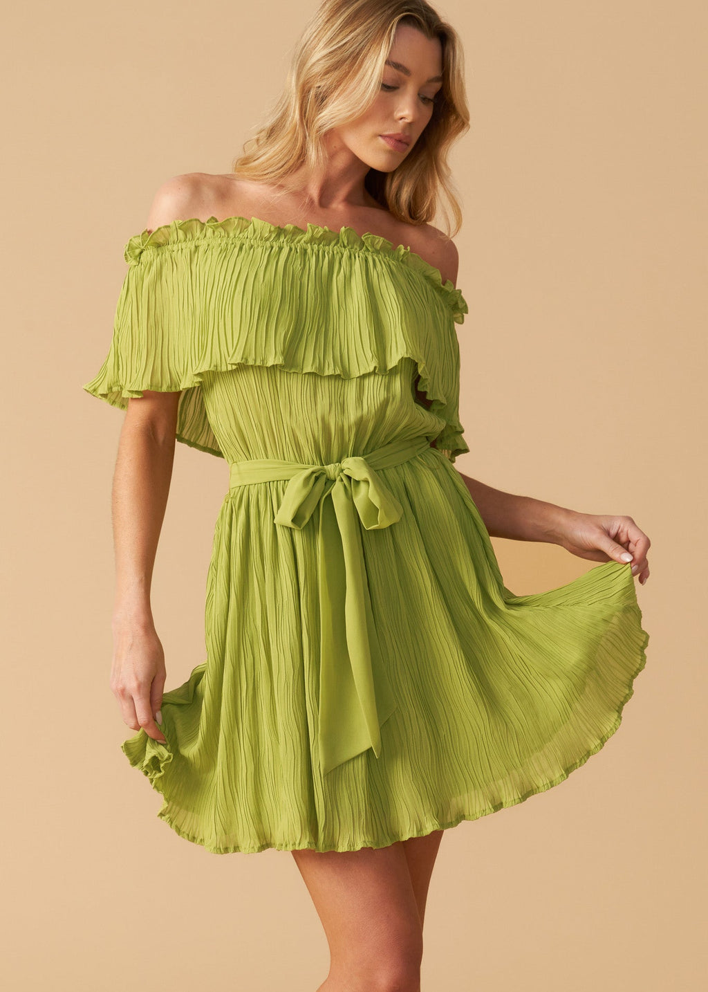 JUST ONE MORE WOVEN MINI DRESS