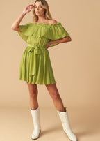 JUST ONE MORE WOVEN MINI DRESS