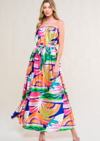 THE SOLARA STRAPLESS MAXI DRESS