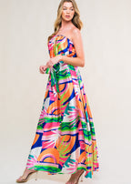 THE SOLARA STRAPLESS MAXI DRESS