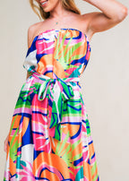 THE SOLARA STRAPLESS MAXI DRESS