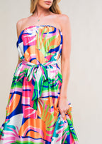 THE SOLARA STRAPLESS MAXI DRESS