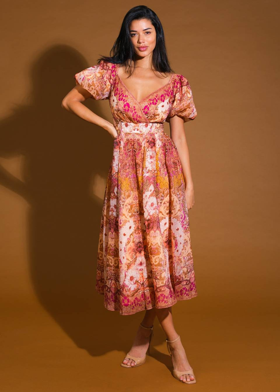 THE SIENNA GARDEN MIDI DRESS