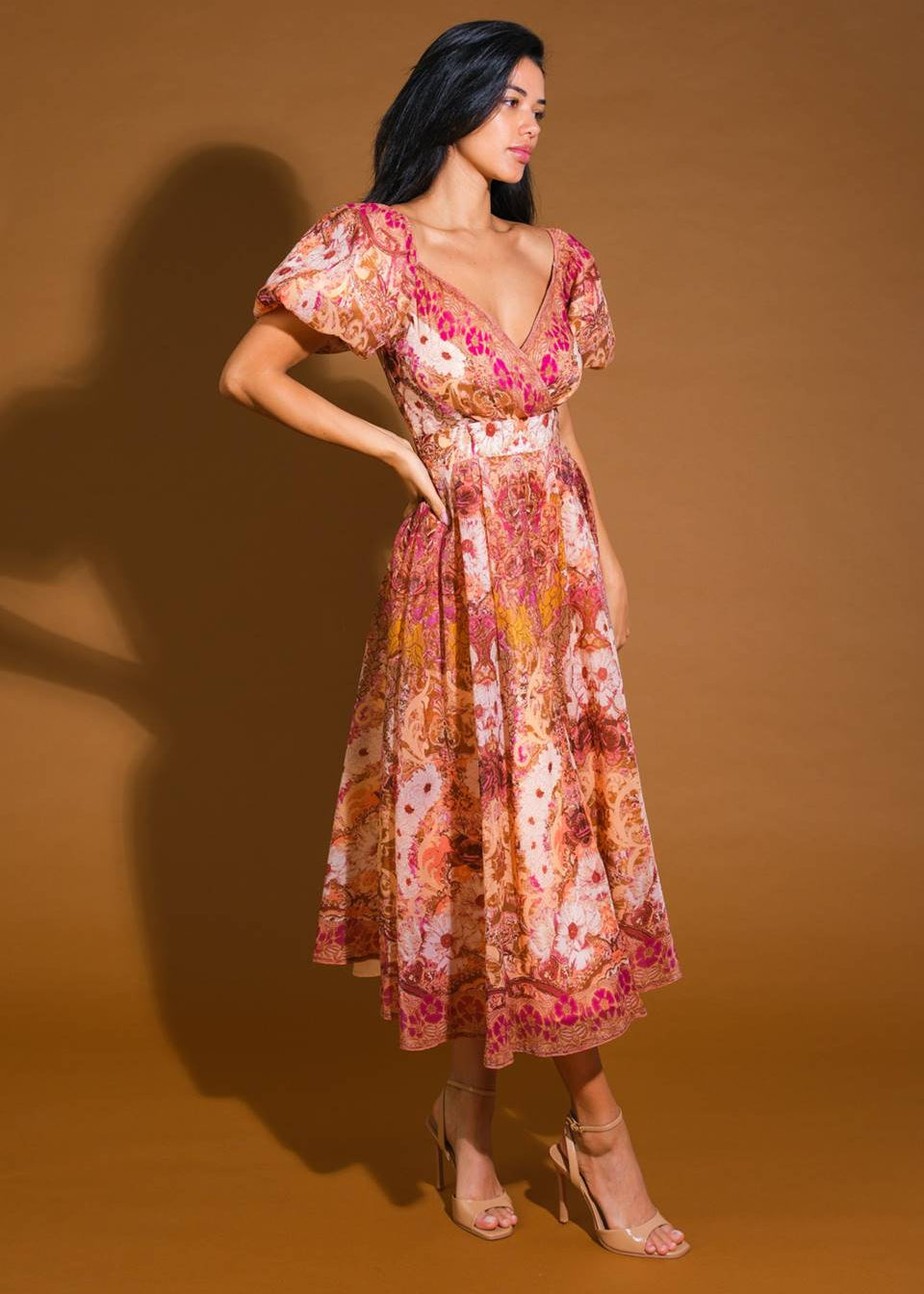 THE SIENNA GARDEN MIDI DRESS