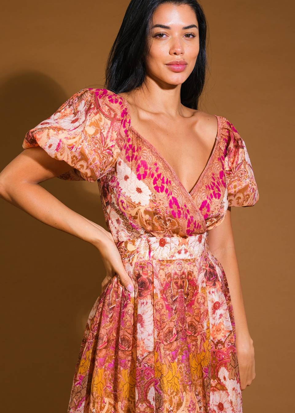 THE SIENNA GARDEN MIDI DRESS