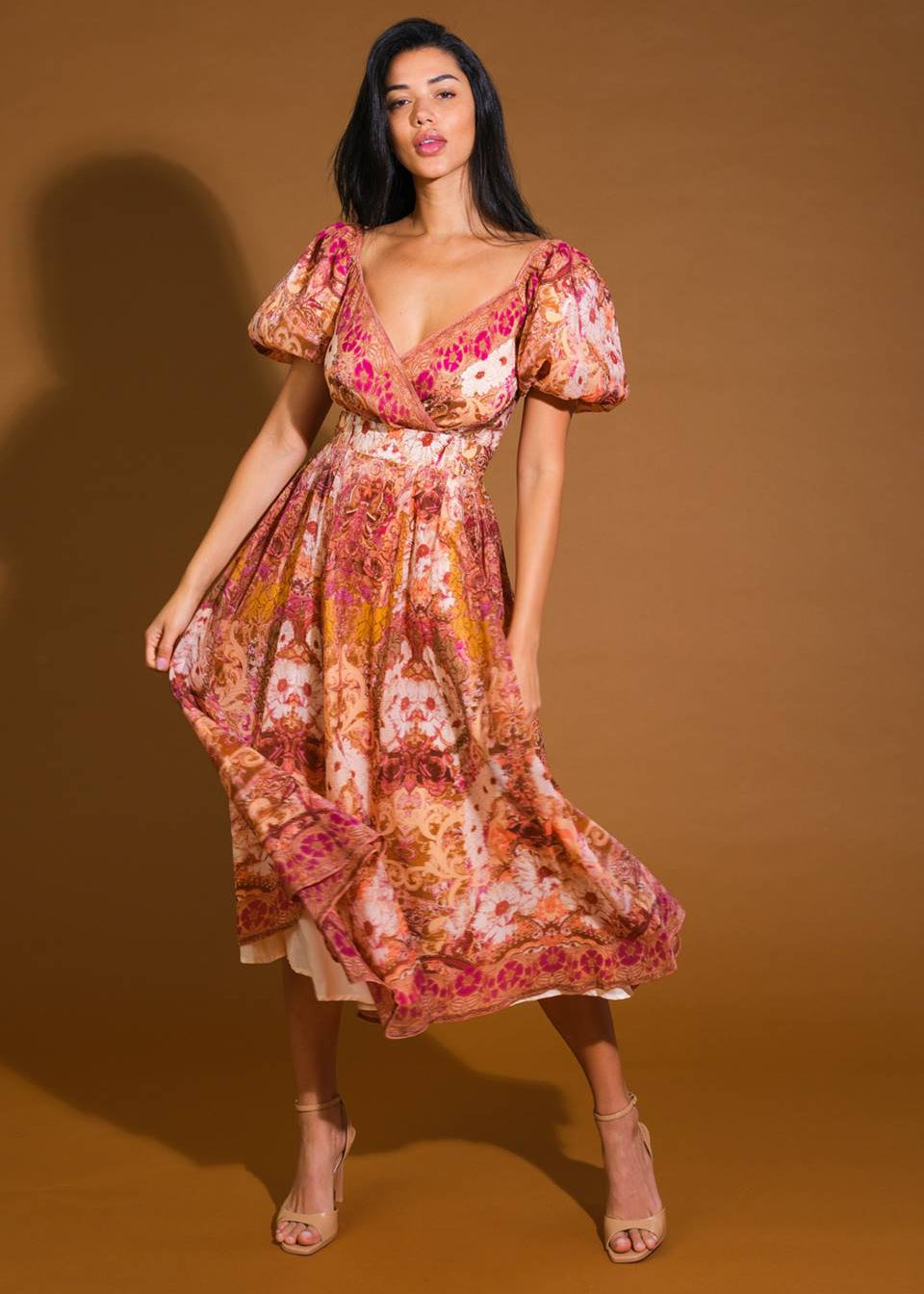 THE SIENNA GARDEN MIDI DRESS
