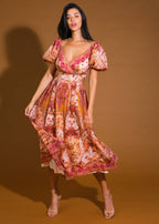 THE SIENNA GARDEN MIDI DRESS