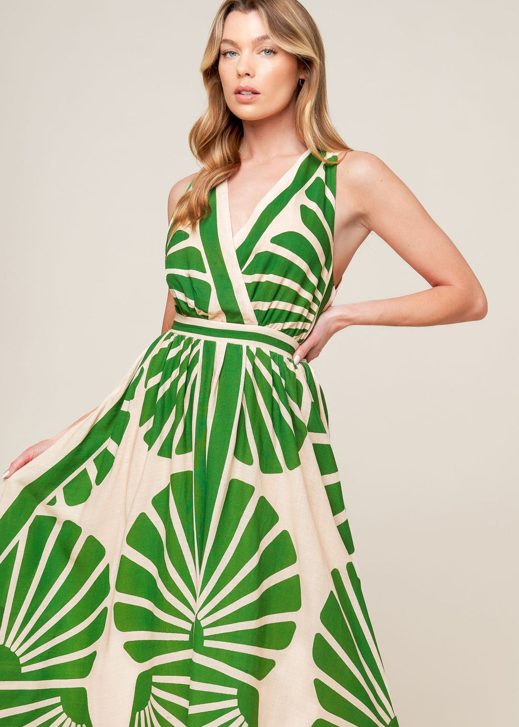 THE PALM HAVEN MIDI DRESS