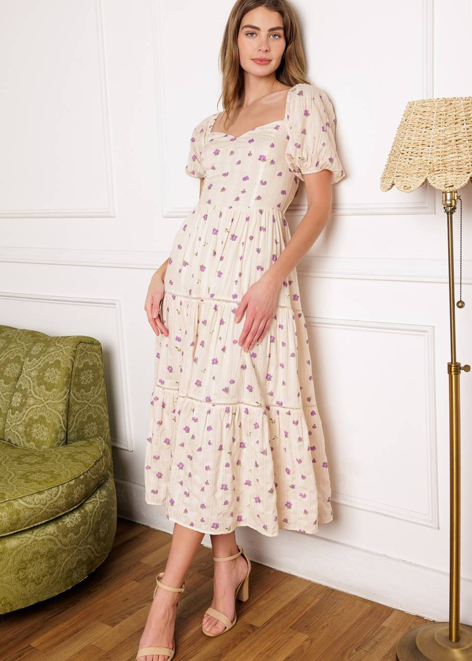 THE MEADOW BLOOM MIDI DRESS Main image