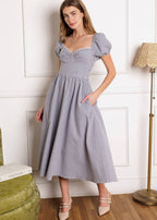 THE WILLOW GINGHAM MIDI DRESS
