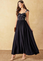THE MIDNIGHT MUSE RIC RAC MIDI DRESS