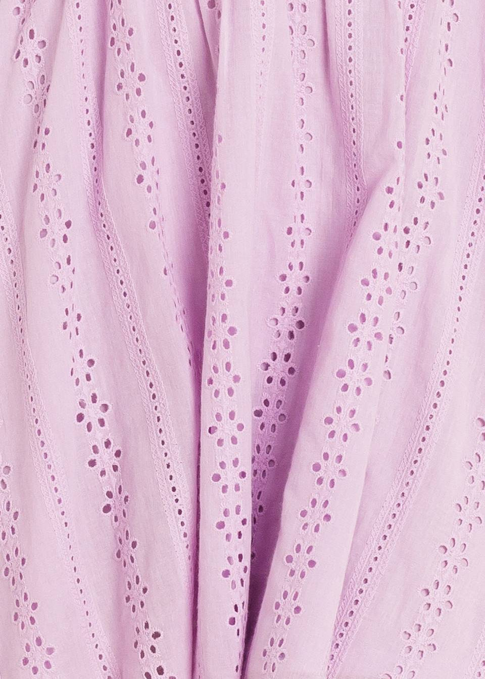LAVENDER  EYLET MINI DRESS