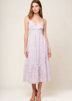 LAVENDAR FIELDS MIDI DRESS