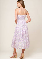 LAVENDAR FIELDS MIDI DRESS