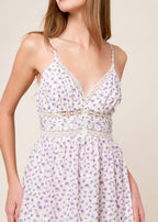 LAVENDAR FIELDS MIDI DRESS