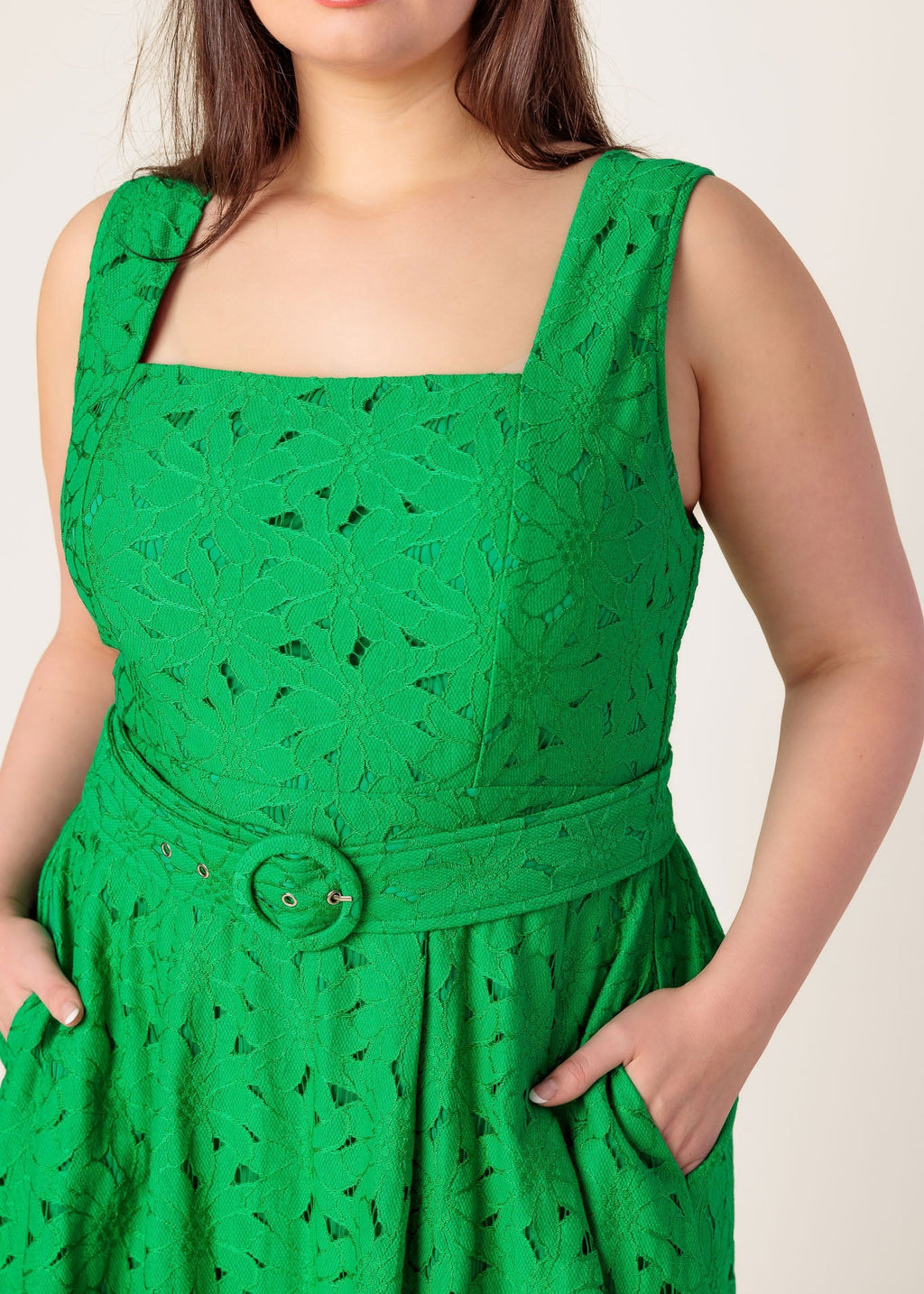 THE ELOWEN LACE MIDI DRESS