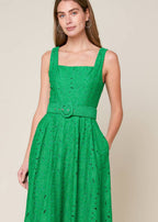THE ELOWEN LACE MIDI DRESS