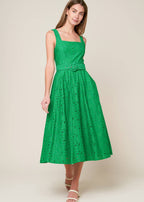 THE ELOWEN LACE MIDI DRESS