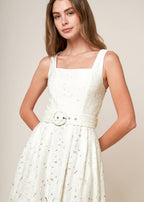THE ELOWEN LACE MIDI DRESS