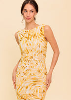 GOLDEN CONTOUR MIDI DRESS
