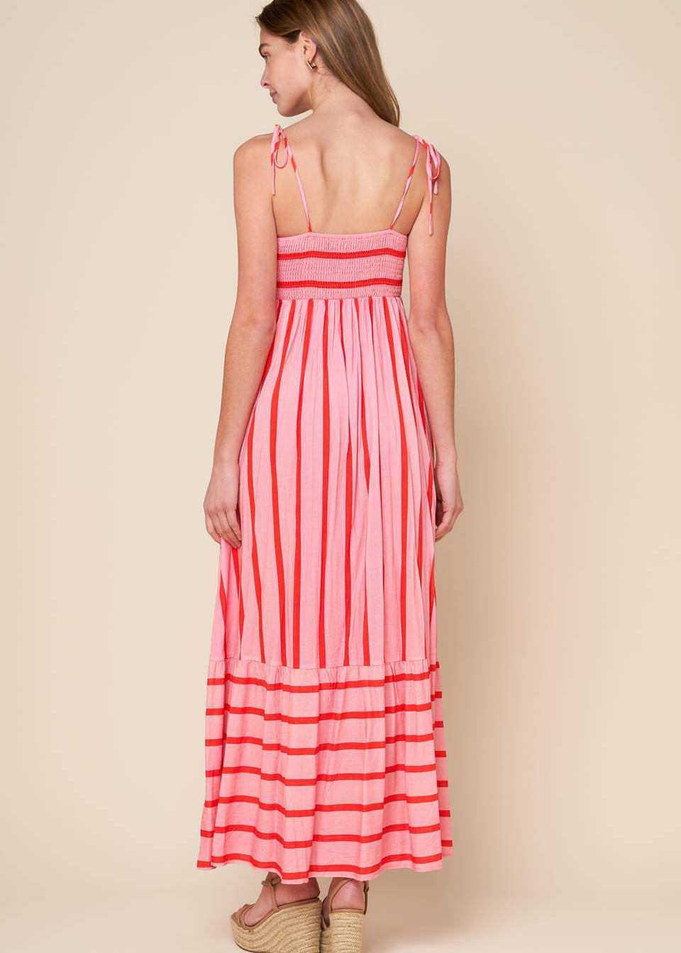 SUNSET STRIPE MIDI DRESS Secondary image