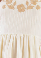 THE GOLDEN MEADOW EMBROIDERED MIDI DRESS