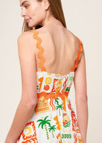 THE SUNSET POSTCARD MIDI DRESS