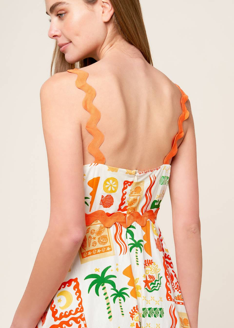 THE SUNSET POSTCARD MIDI DRESS