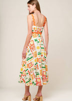 THE SUNSET POSTCARD MIDI DRESS