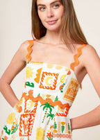 THE SUNSET POSTCARD MIDI DRESS