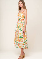 THE SUNSET POSTCARD MIDI DRESS