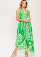 EMERALD ESCAPE MIDI DRESS