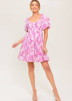 BLUSH MEADOW MINI DRESS