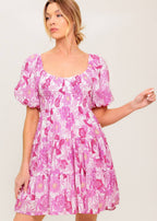 BLUSH MEADOW MINI DRESS
