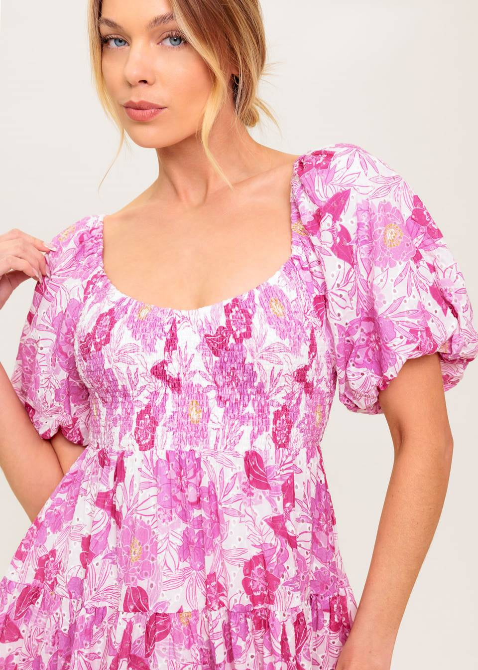 BLUSH MEADOW MINI DRESS