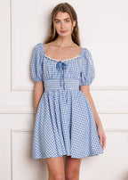 BREEZE THROUGH PARADISE WOVEN MINI DRESS