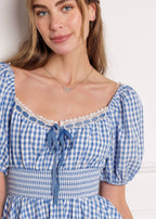BREEZE THROUGH PARADISE WOVEN MINI DRESS