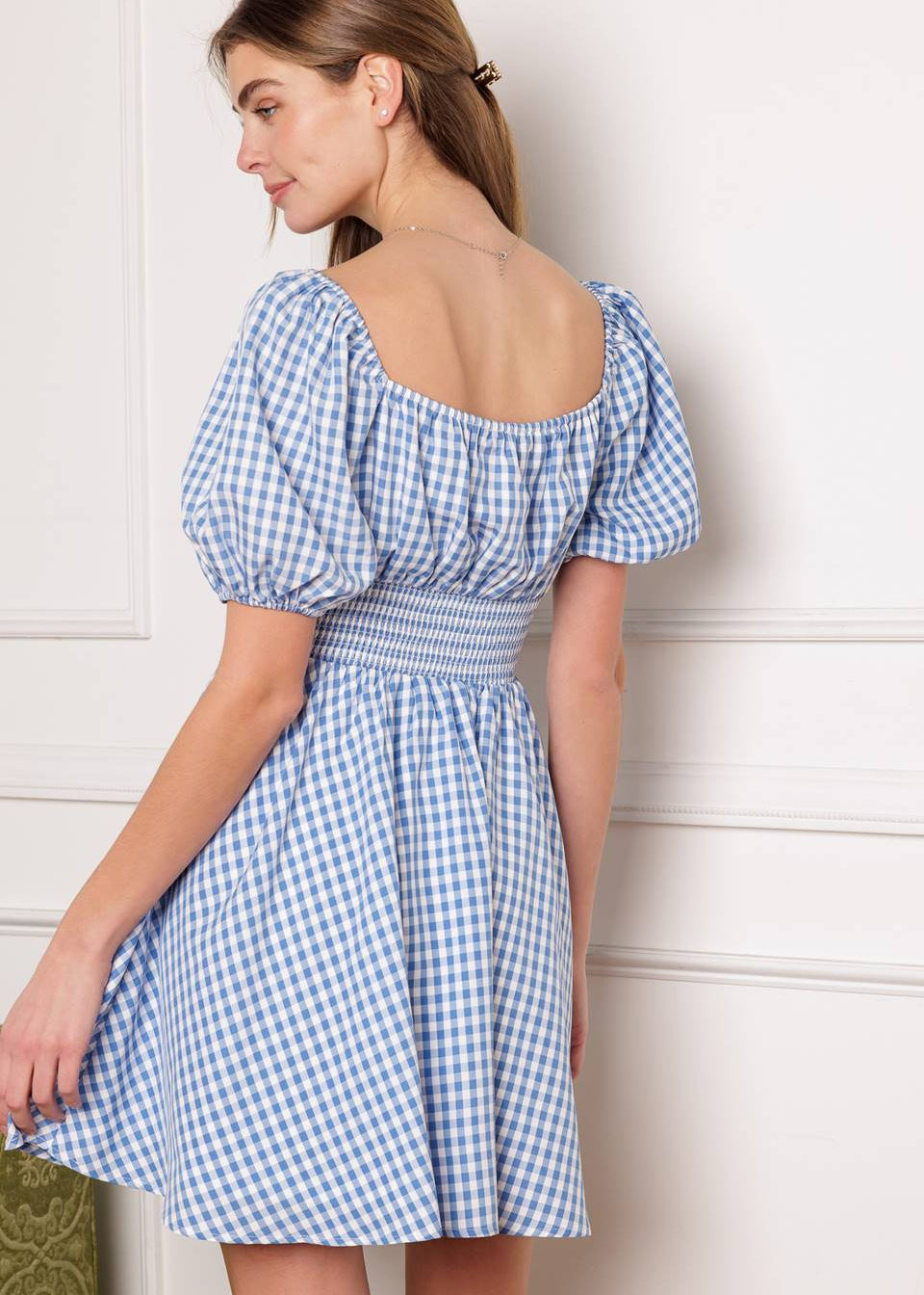 BREEZE THROUGH PARADISE WOVEN MINI DRESS